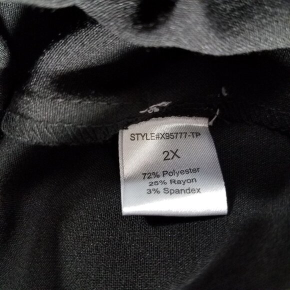 NEW HAVE Plus Size 2X Sleeveless Black Sheath Dress LBD - Picture 7 of 7